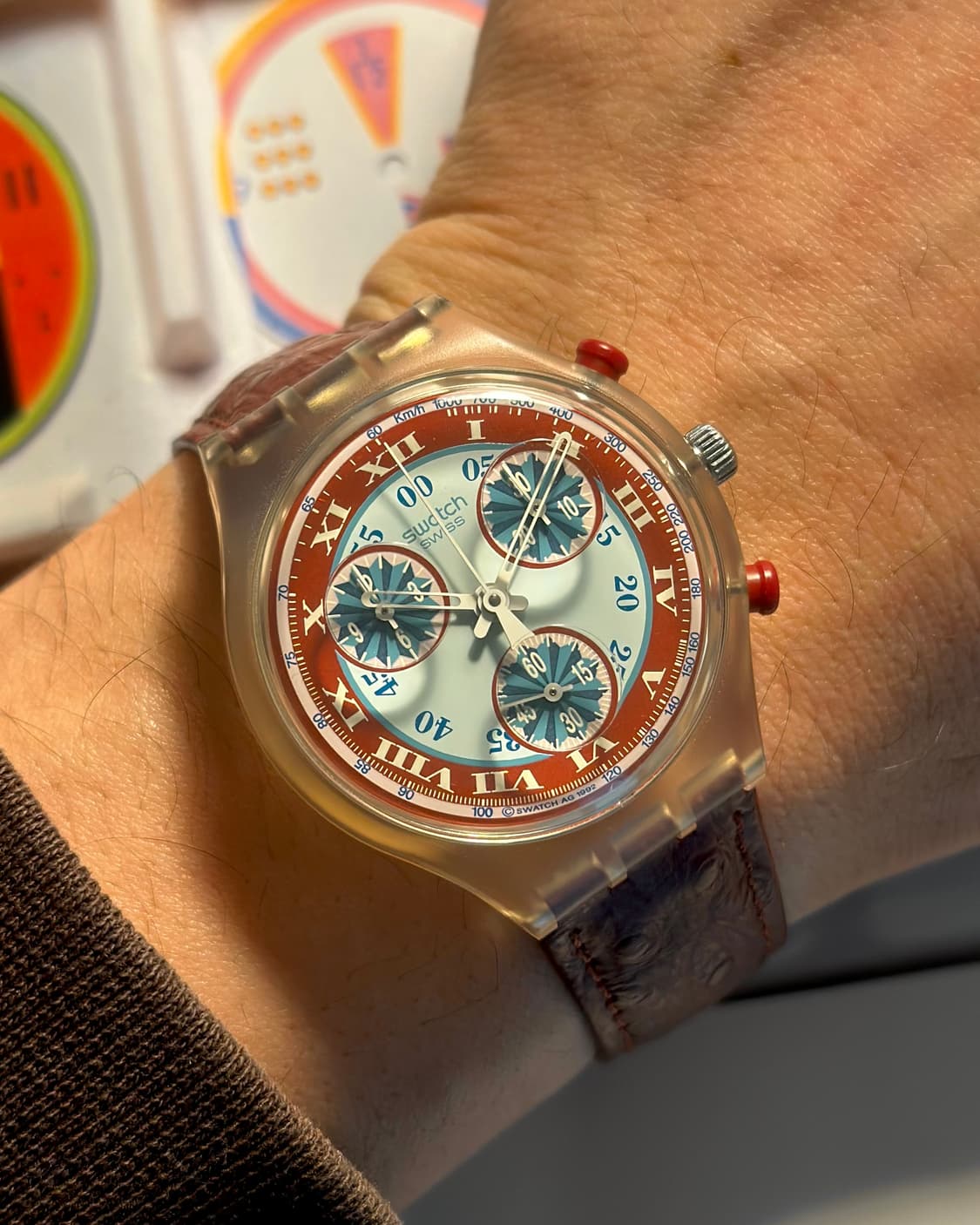 92년판) 빈티지 스와치 크로노 windmill 상품이미지1