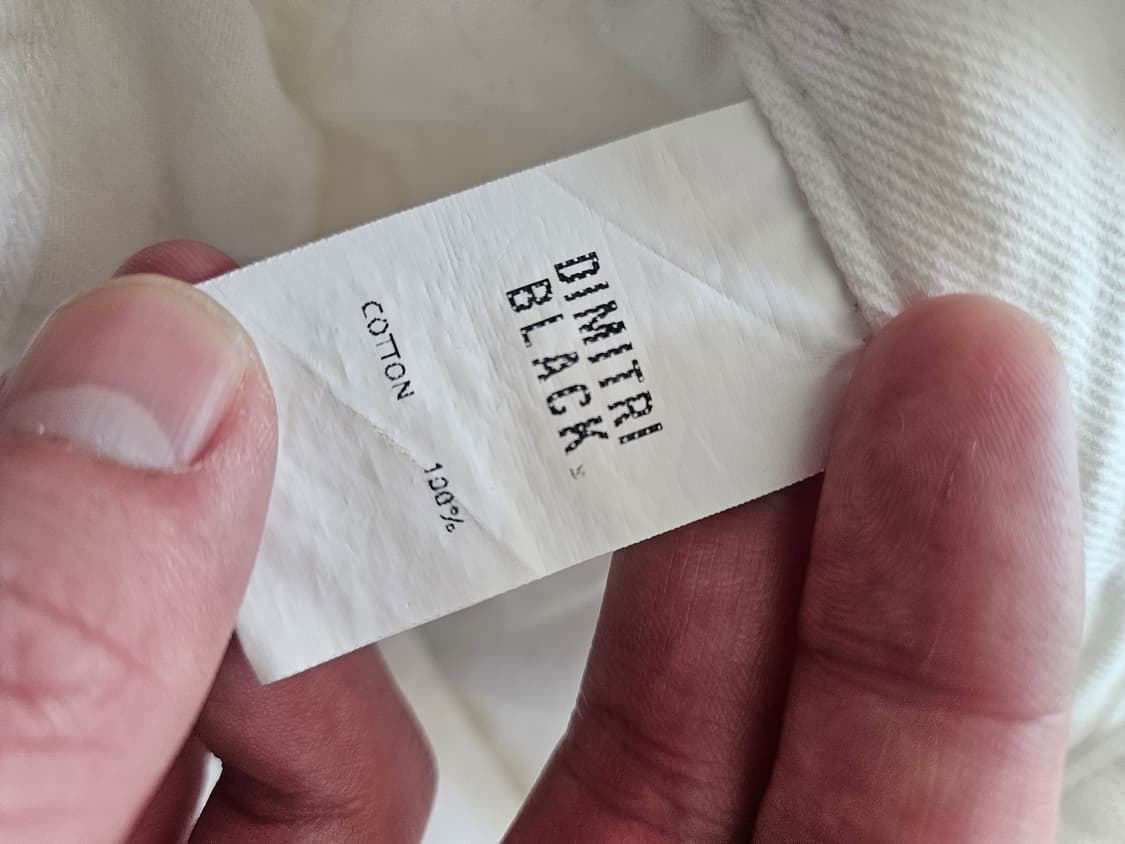 디미트리블랙 화이트면바지 상품이미지8