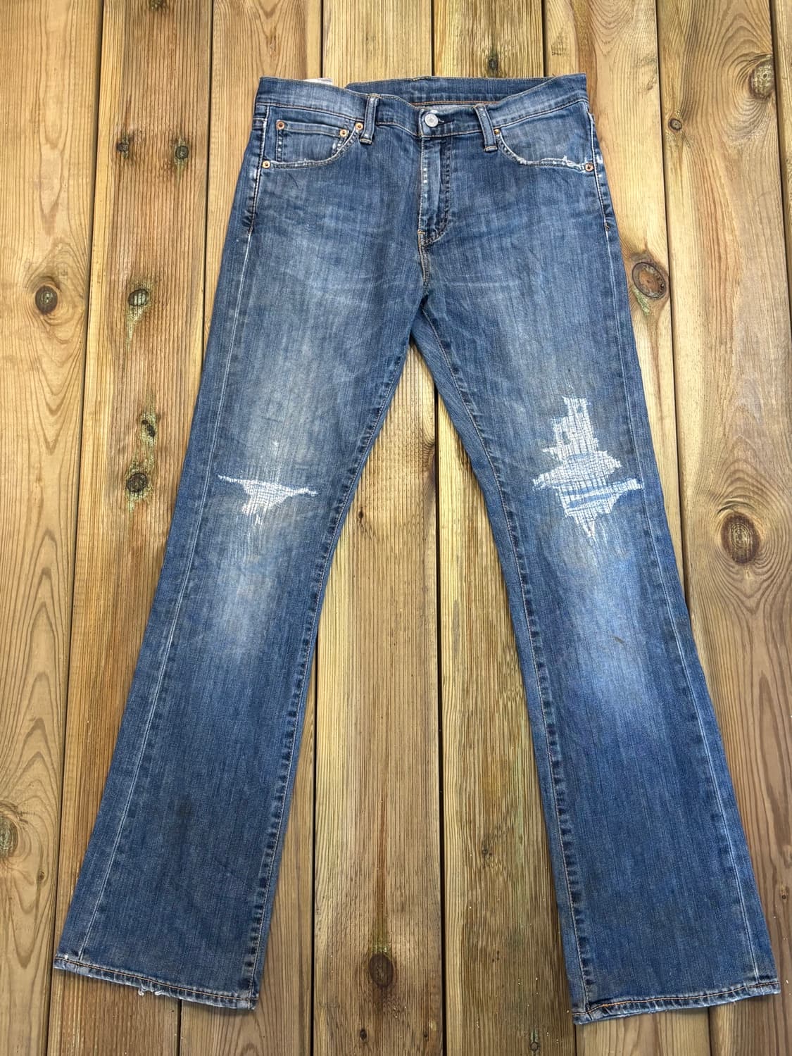 Levi’s 527 부츠컷 데님 팬츠 | 디스트레스드 워싱 상품이미지6