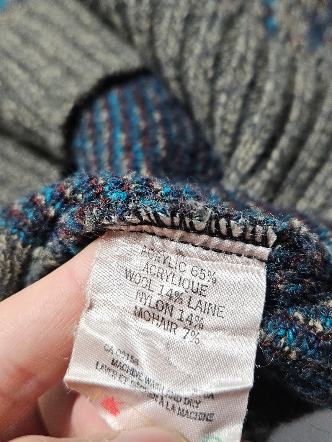 1980's Jantzen 모헤어 Mohair 베스트 조끼 M 105 상품이미지5