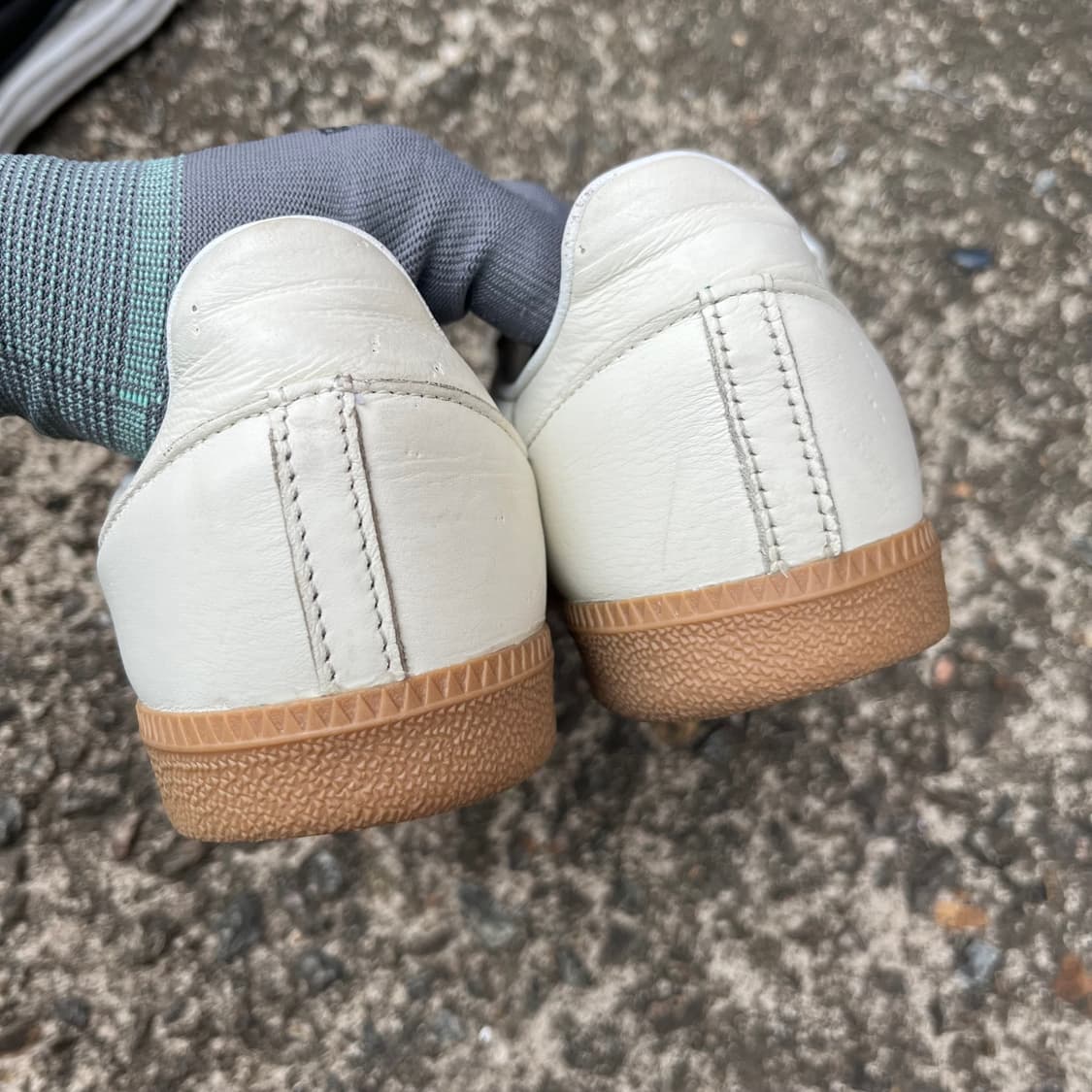 아디다스 삼바 OG 코어 화이트 그린 255 상품이미지6