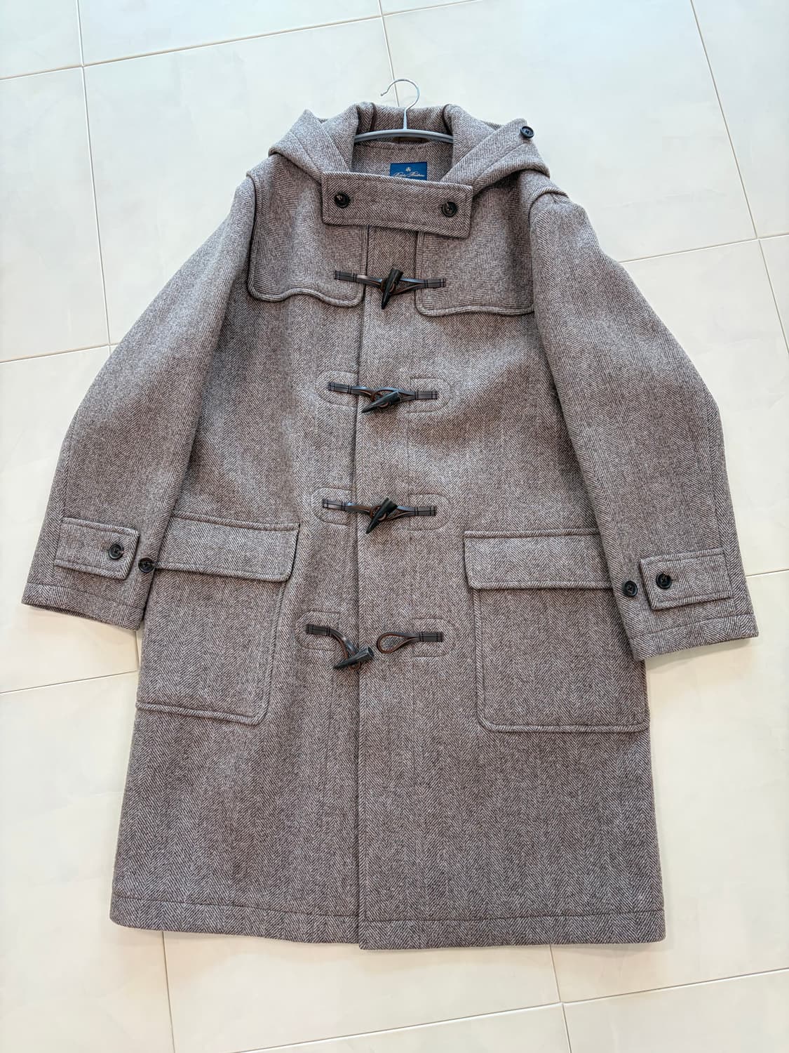 브룩스브라더스 울 헤링본 더플코트 L(100-105) 상품이미지1
