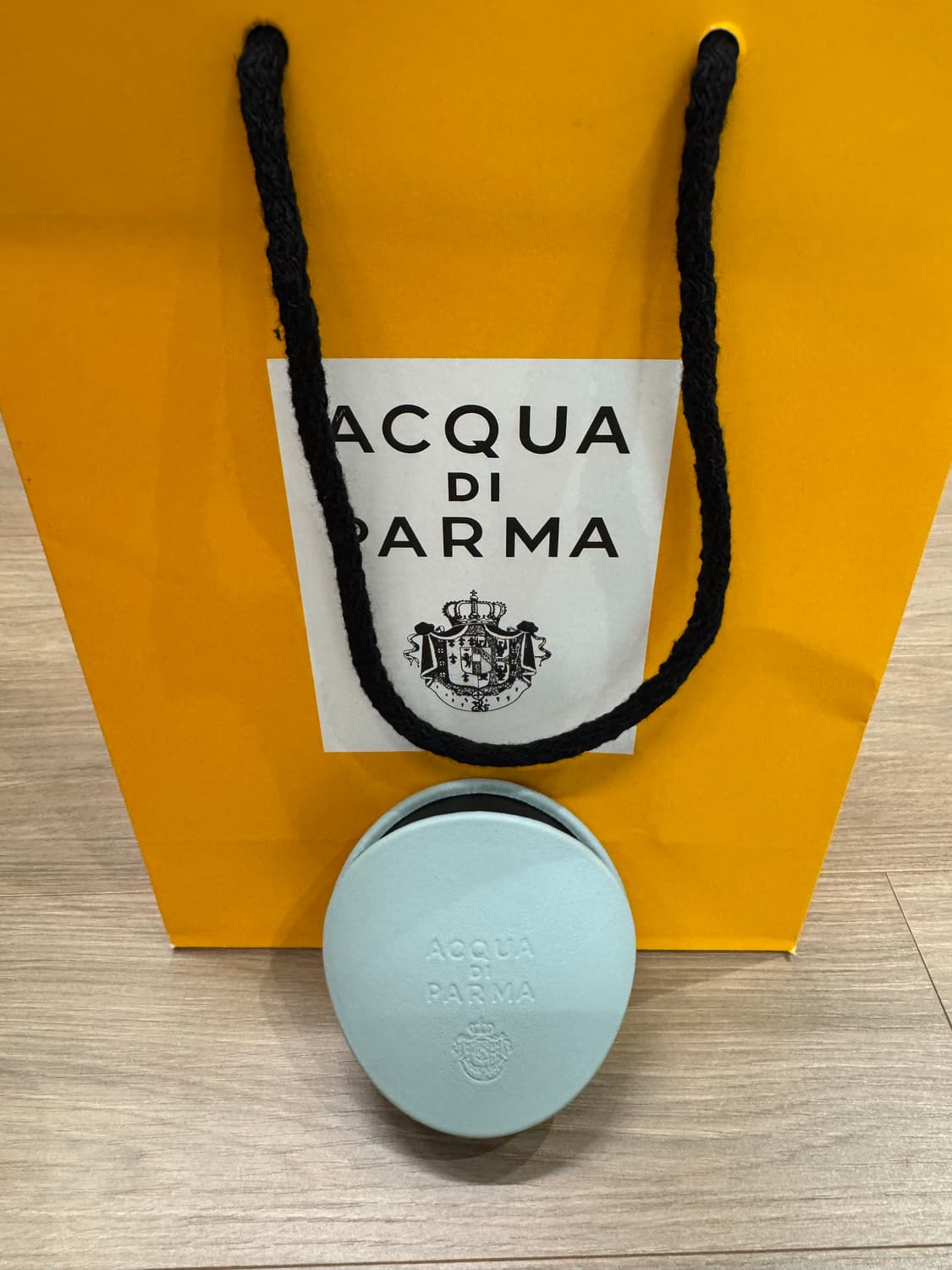 아쿠아 디 파르마 차량용 디퓨저 레더 케이스 클라우디 블루 상품이미지1