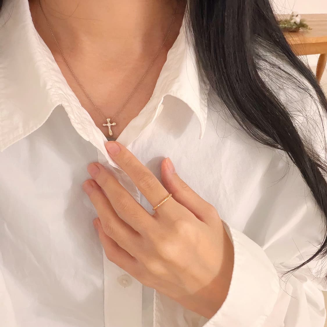 티파니 앤코 크로스 십자가 목걸이 상품이미지2