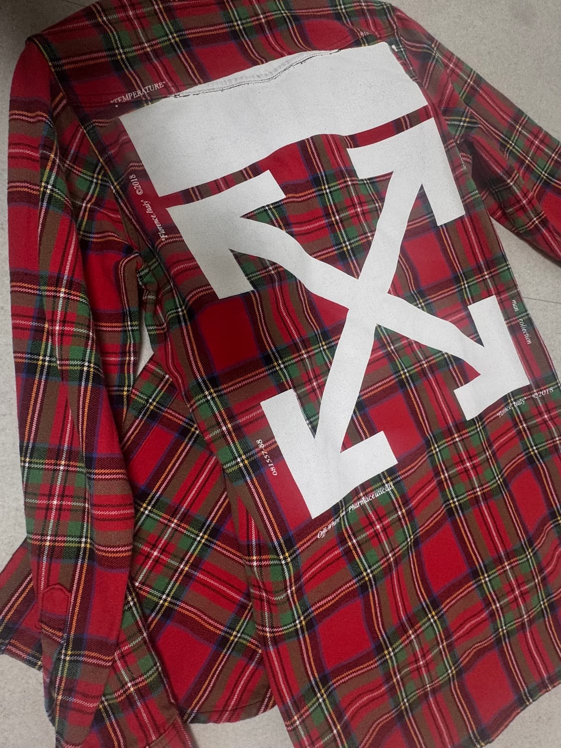 오프화이트 체크셔츠 상품이미지1