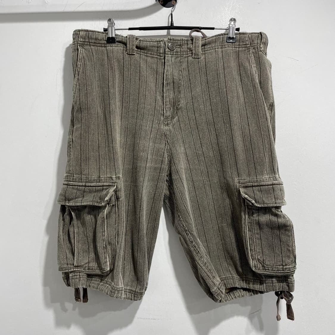 맥 아이 스트라이프 카고 반바지 상품이미지2