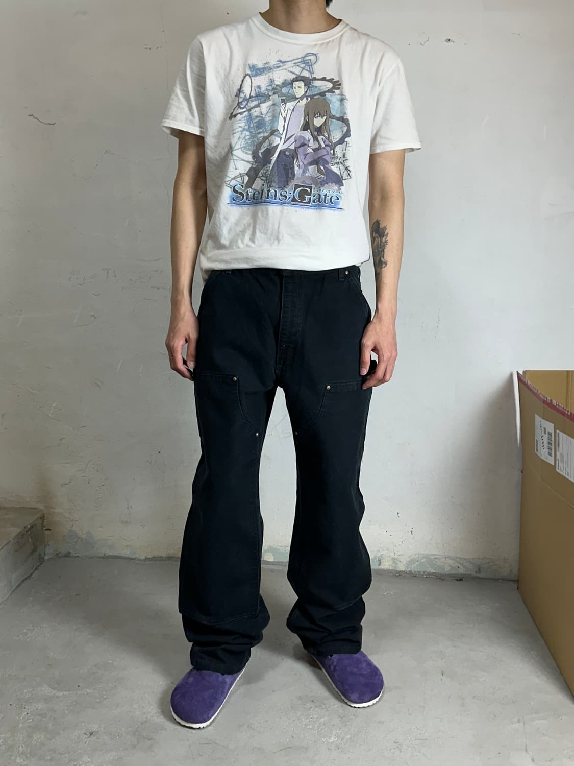 OG USA Made 칼하트 B01 더블니 블랙 칼하트 썩블니 좀비 상품이미지2