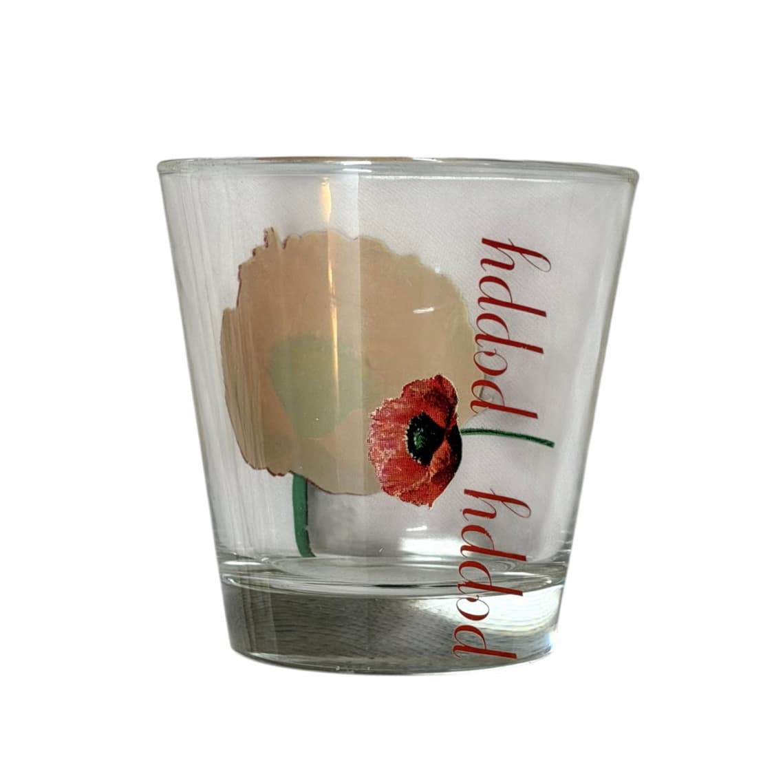 70s CERVE 양귀비 프린트 글라스 상품이미지4