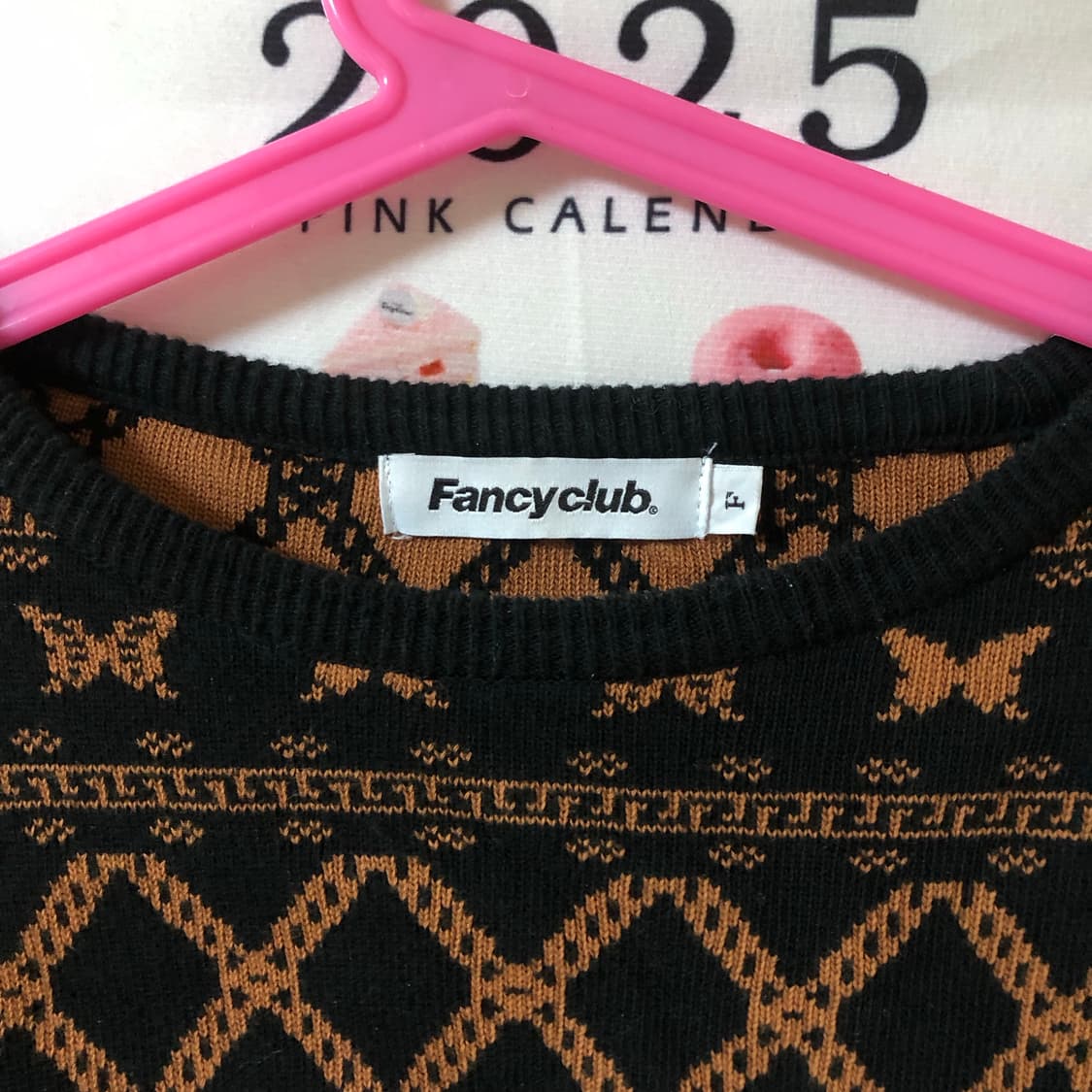 팬시클럽 크롭 반팔 니트 🫔  상품이미지8