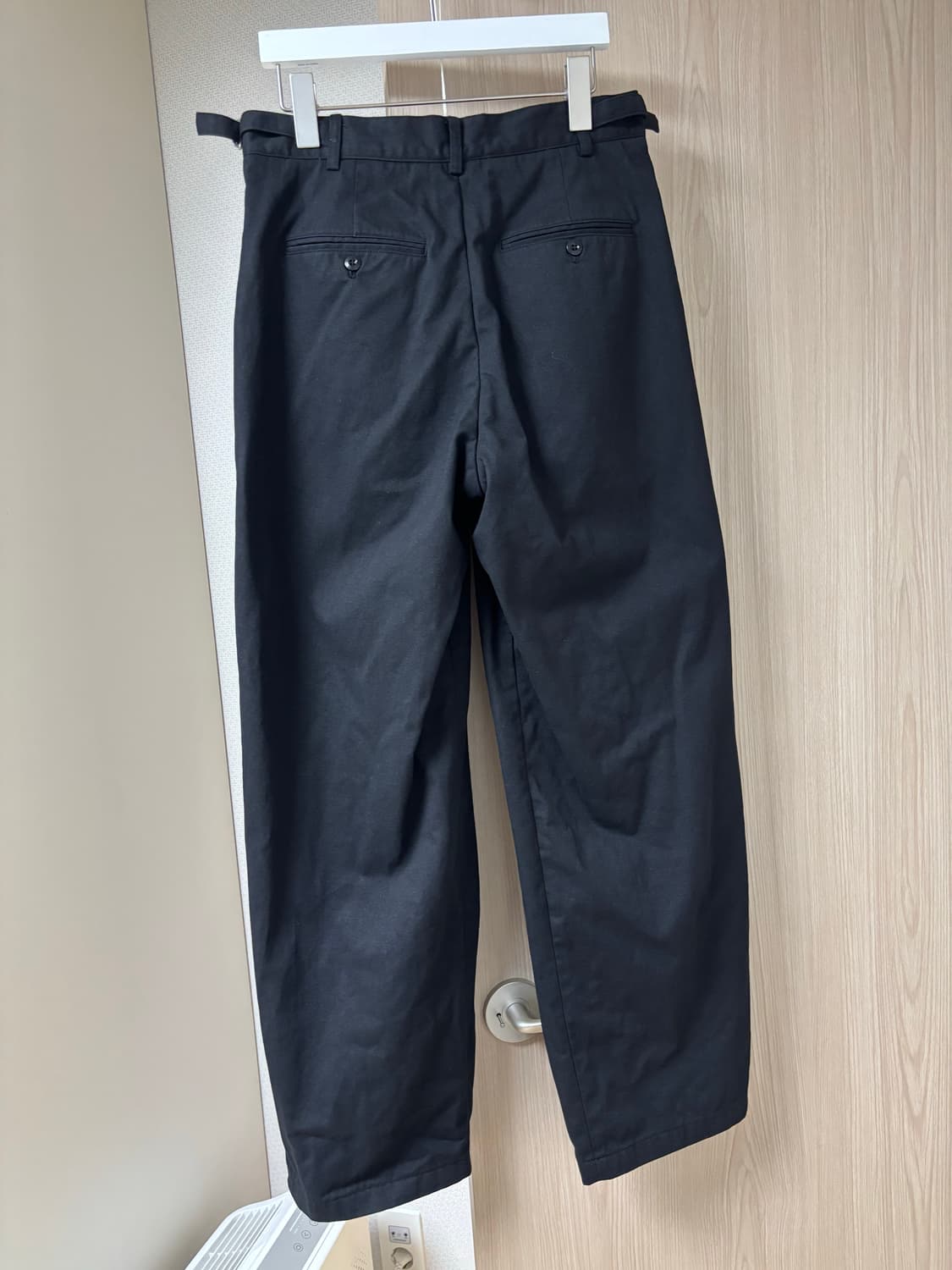 (0) 노운 와이드 치노 팬츠 블랙 상품이미지2