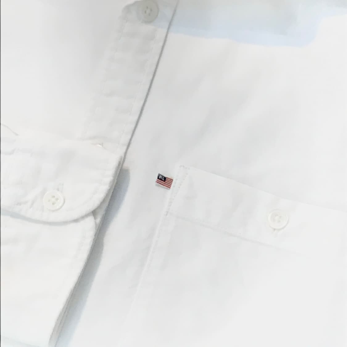 폴로진 화이트 옥스포드 셔츠 남성 102 105 여성 프리사이즈 상품이미지5