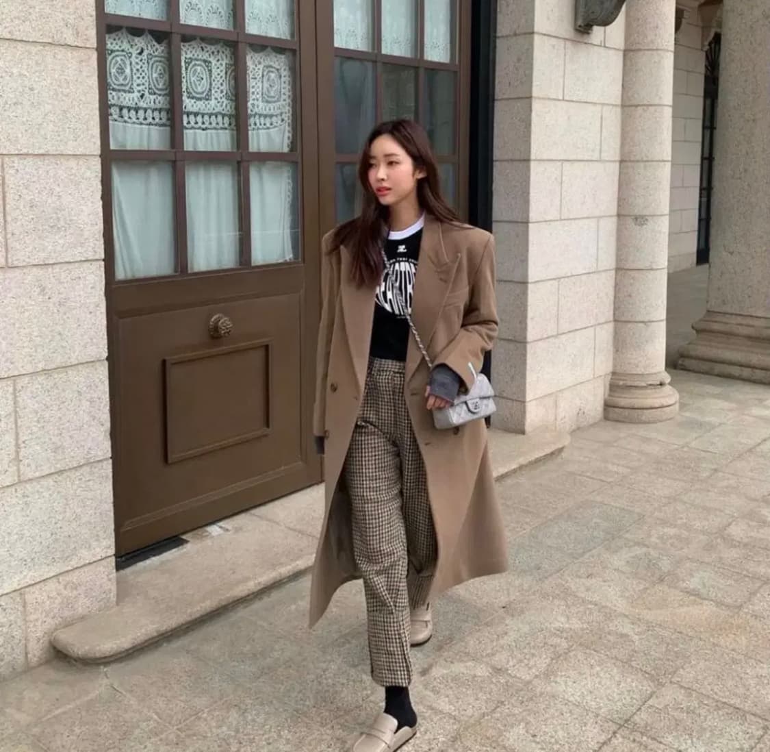 차정원 인스턴트 펑크 울 캐시미어 더블코트 모카베이지 M 상품이미지8