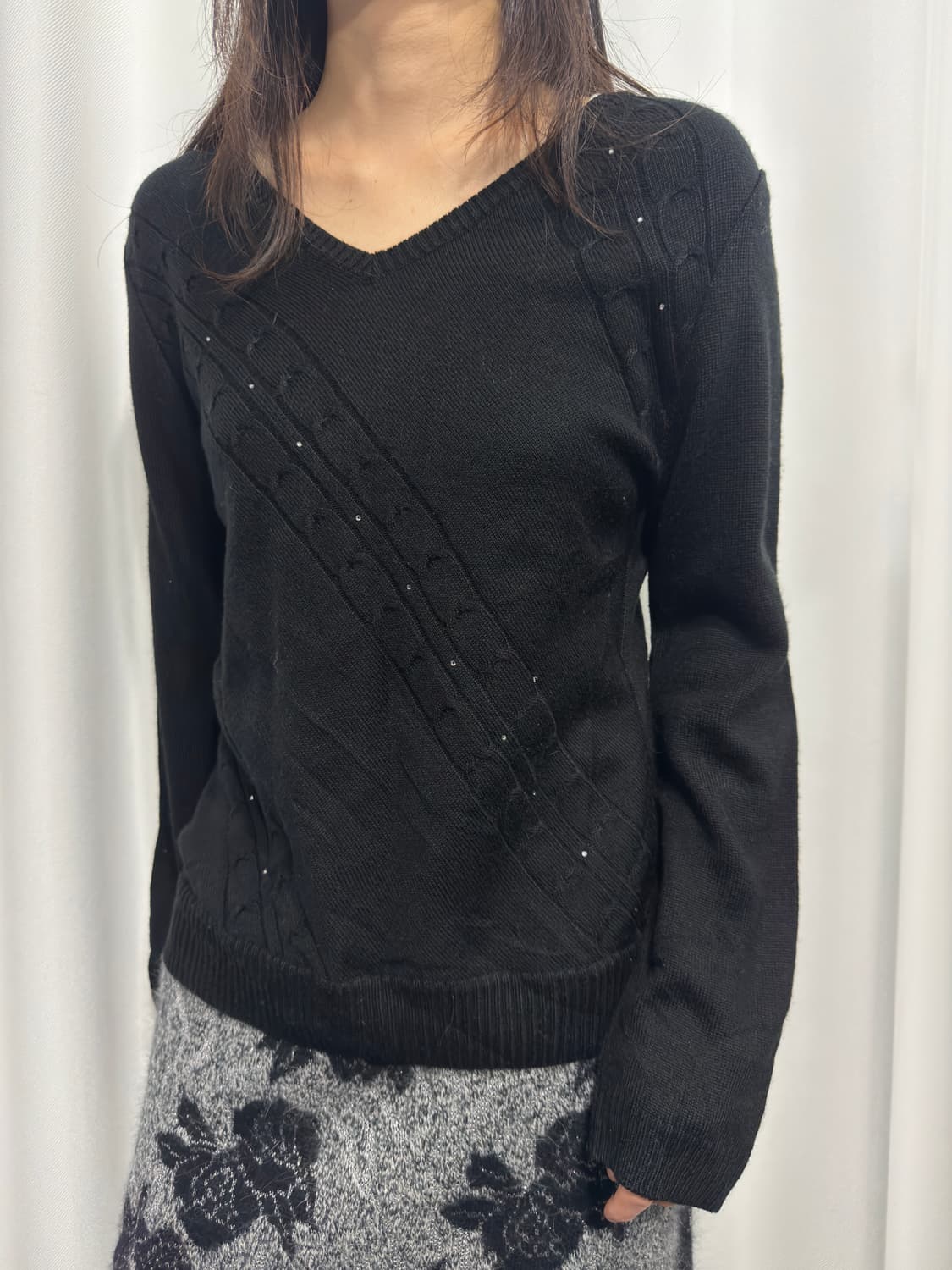 oriental knit top 상품이미지3