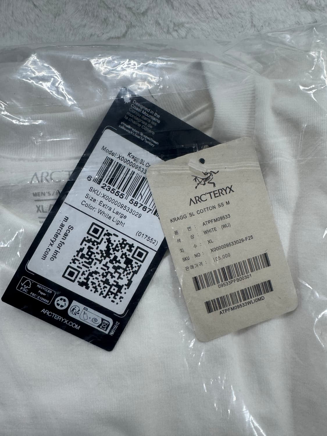 아크테릭스 반팔티 ( 새상품 / 남녀공용 ) QR인증 상품이미지4