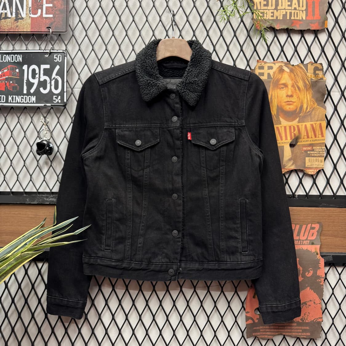 리바이스 타입 3 쉐르파 트러커 자켓 블랙 상품이미지1