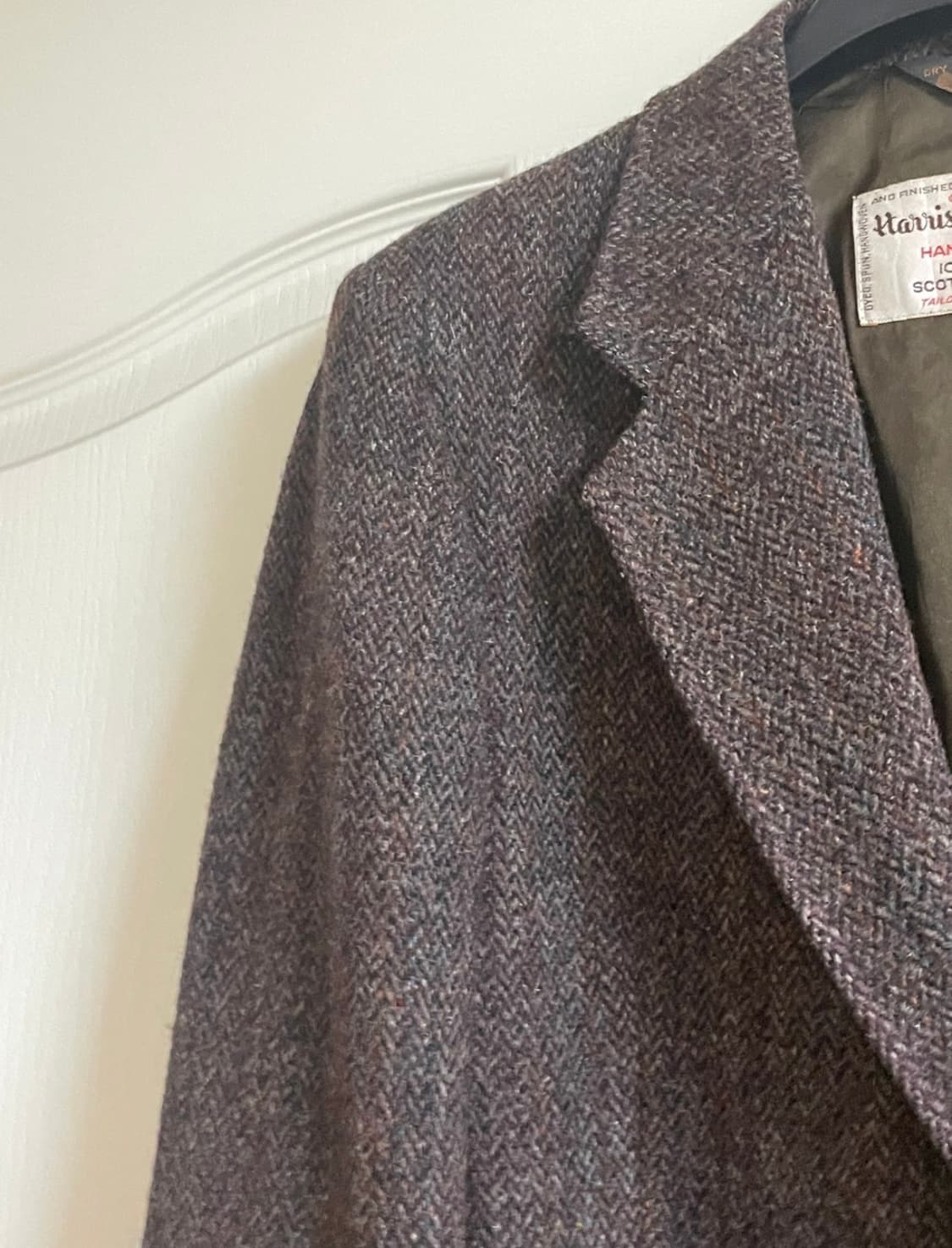 빈티지 해리스 트위드 오버사이즈 자켓 상품이미지2