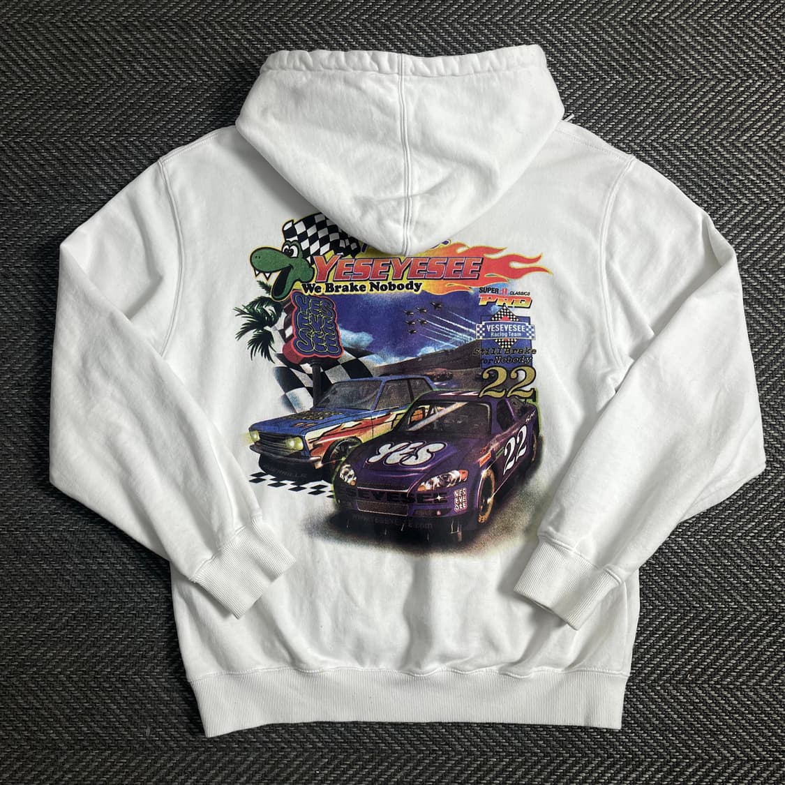 예스아이씨 레이싱 그래픽 후드 티셔츠o 3804 상품이미지1