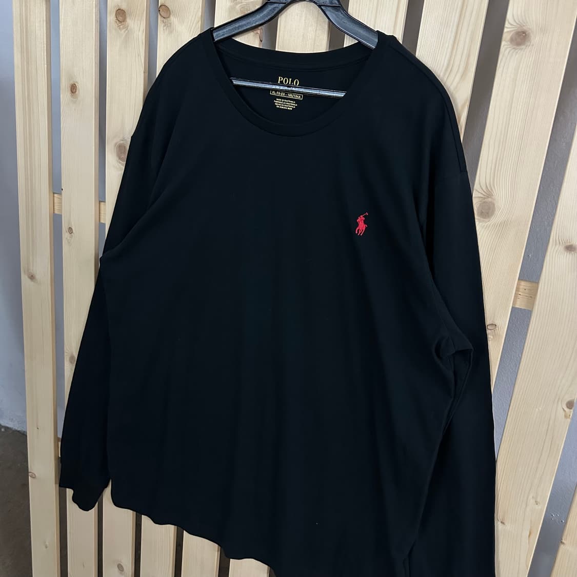 (XL) 폴로 랄프로렌 블랙 롱슬리브 티셔츠 상품이미지2