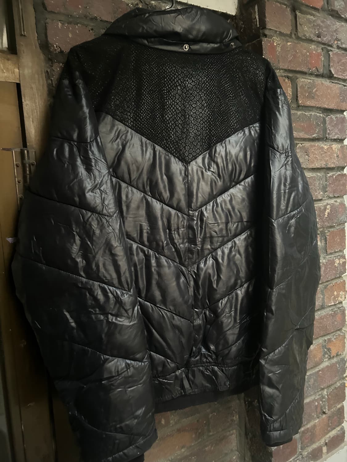 *rare* 2000s V-kei 파이톤 블랙 패딩자켓  상품이미지6