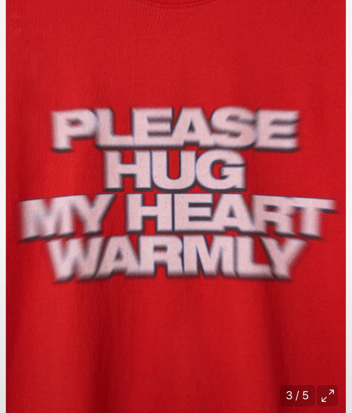 aeae 에이이에이이 핏어팻 티셔츠 레드 1size 상품이미지3