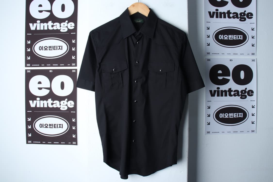 (L-XL) 자라 반팔 카라 티셔츠 셔츠 남방 포켓 폴리-H3H33947 상품이미지2