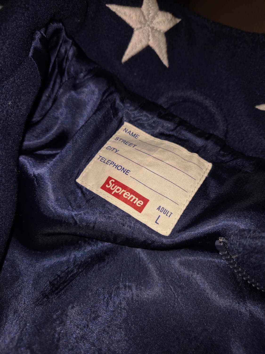 16fw Supreme Stars Zip Stadium Jacket L 상품이미지3