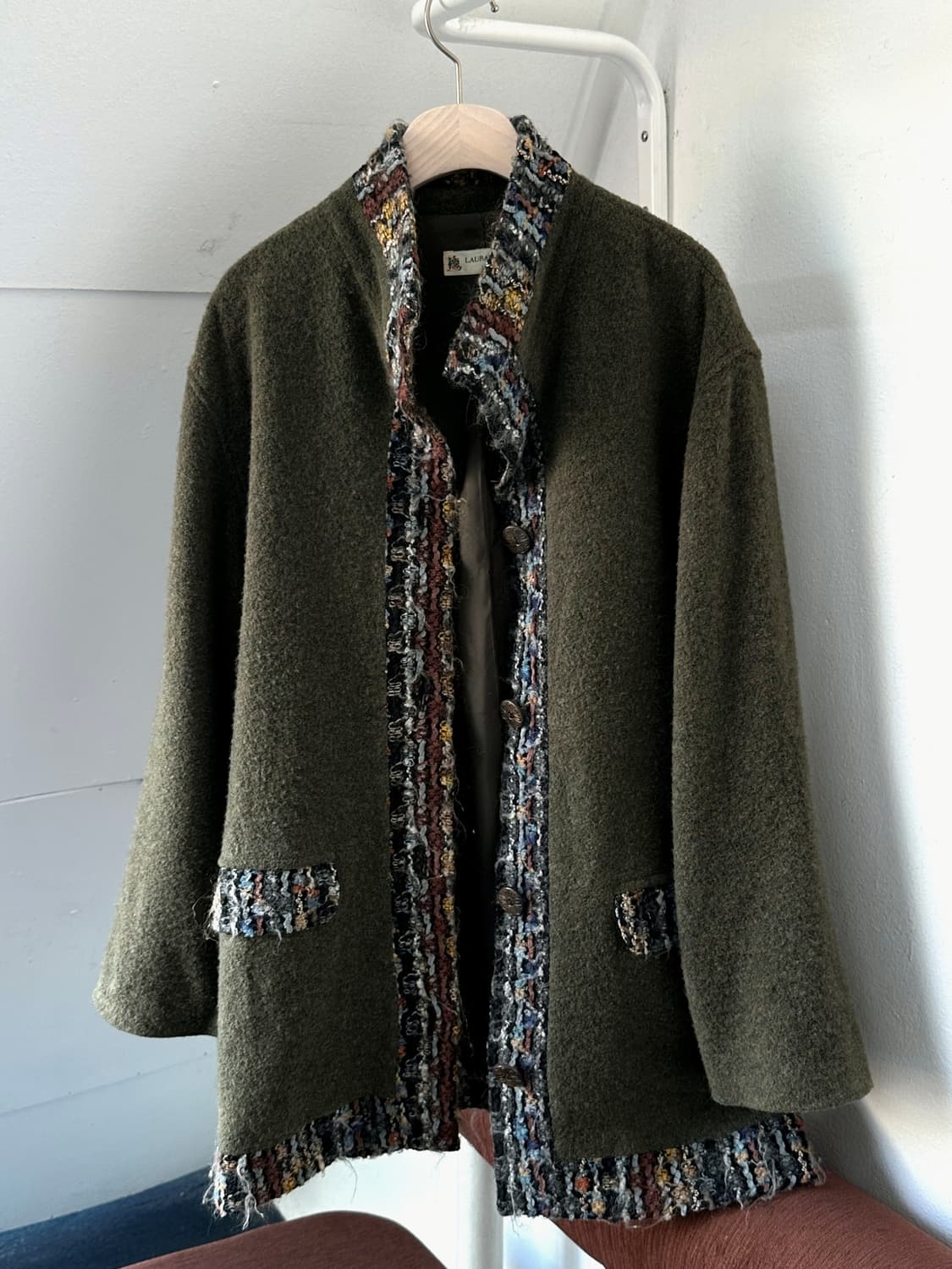 Smudge felted boucle wool design coat 상품이미지7