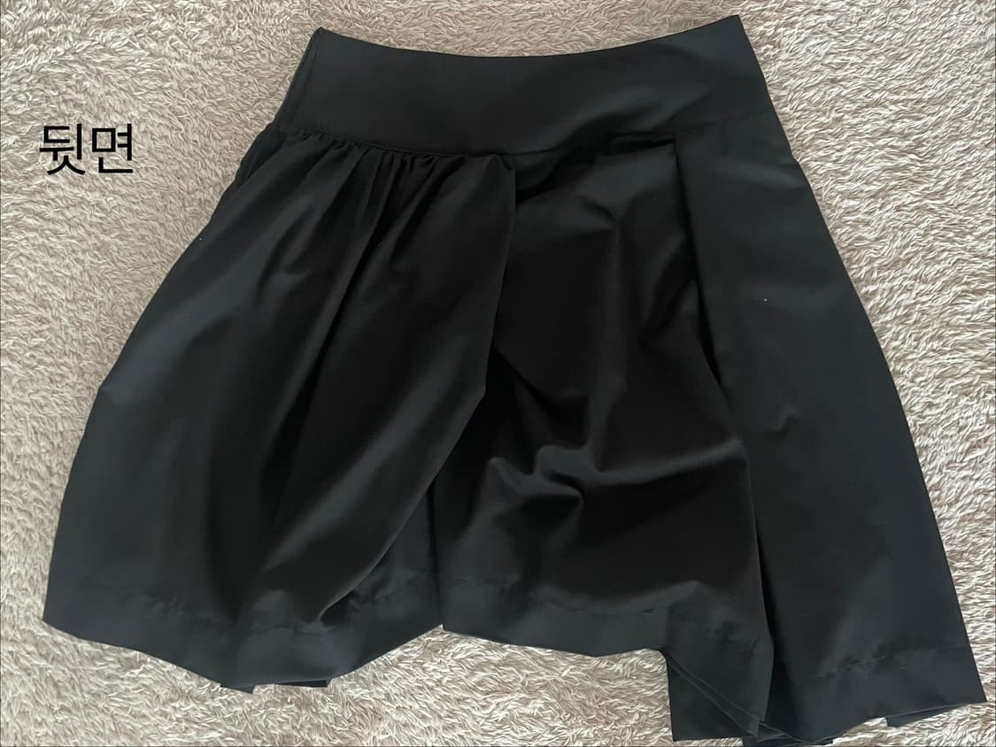 플레어업 드레이프 스커트 블랙 2사이즈 상품이미지3