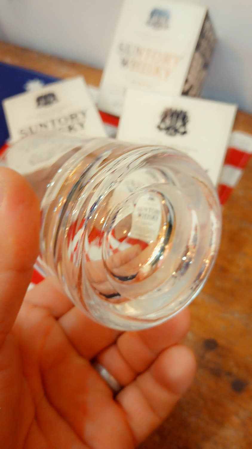 일본 산토리 위스키 화이트 글라스 잔 ( 상품이미지3