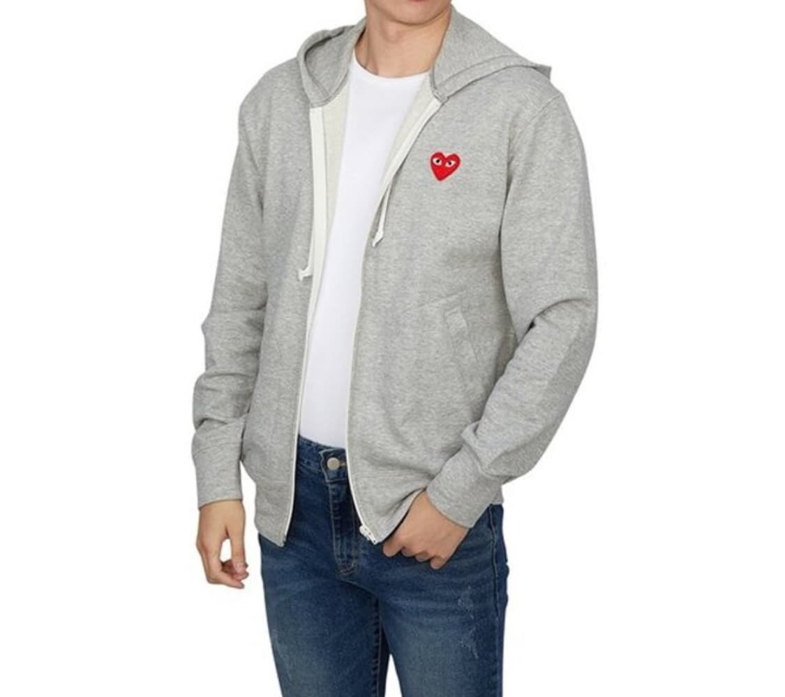 꼼데가르송 레드 와펜 후드집업 AX - T168 (L) 상품이미지3