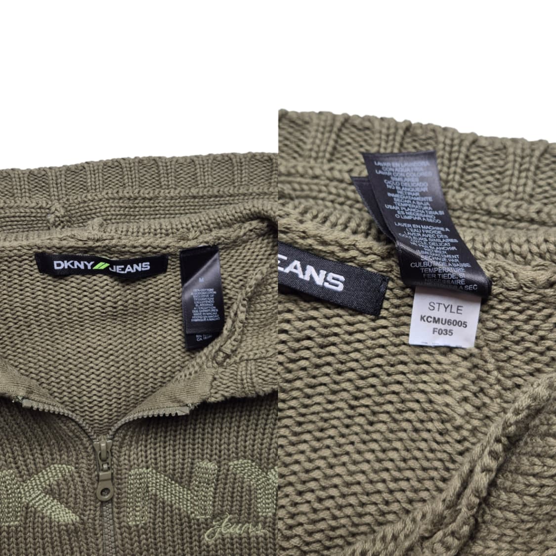 [M] DKNY 니트 후드집업 상품이미지9