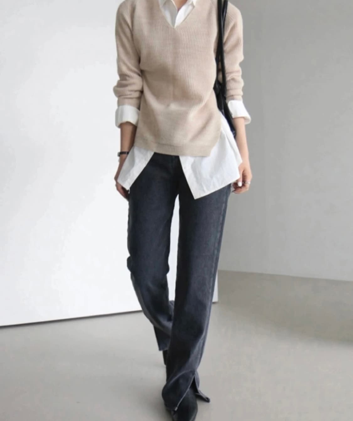 흑청일자팬츠m 상품이미지4