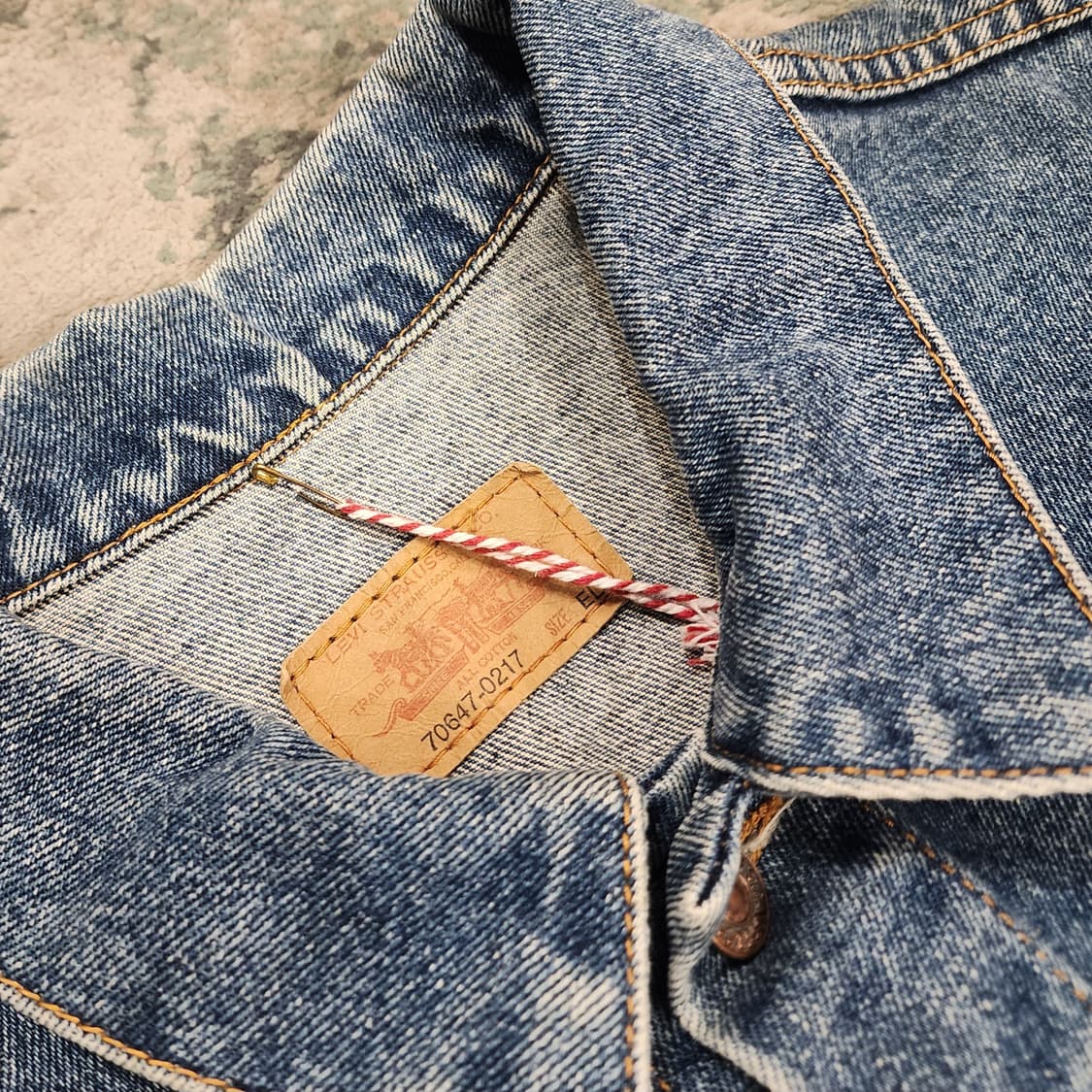 80s 제작 리바이스 1st 데님자켓 상품이미지6
