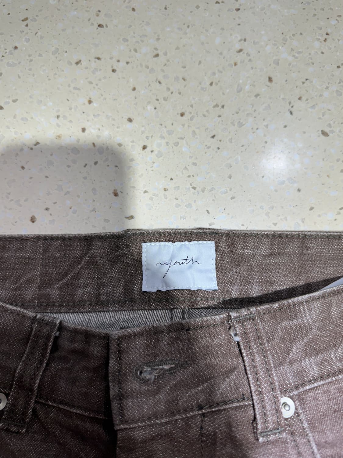 [M] 유스 스트레이트 데님 팬츠 브라운 24fw 상품이미지4