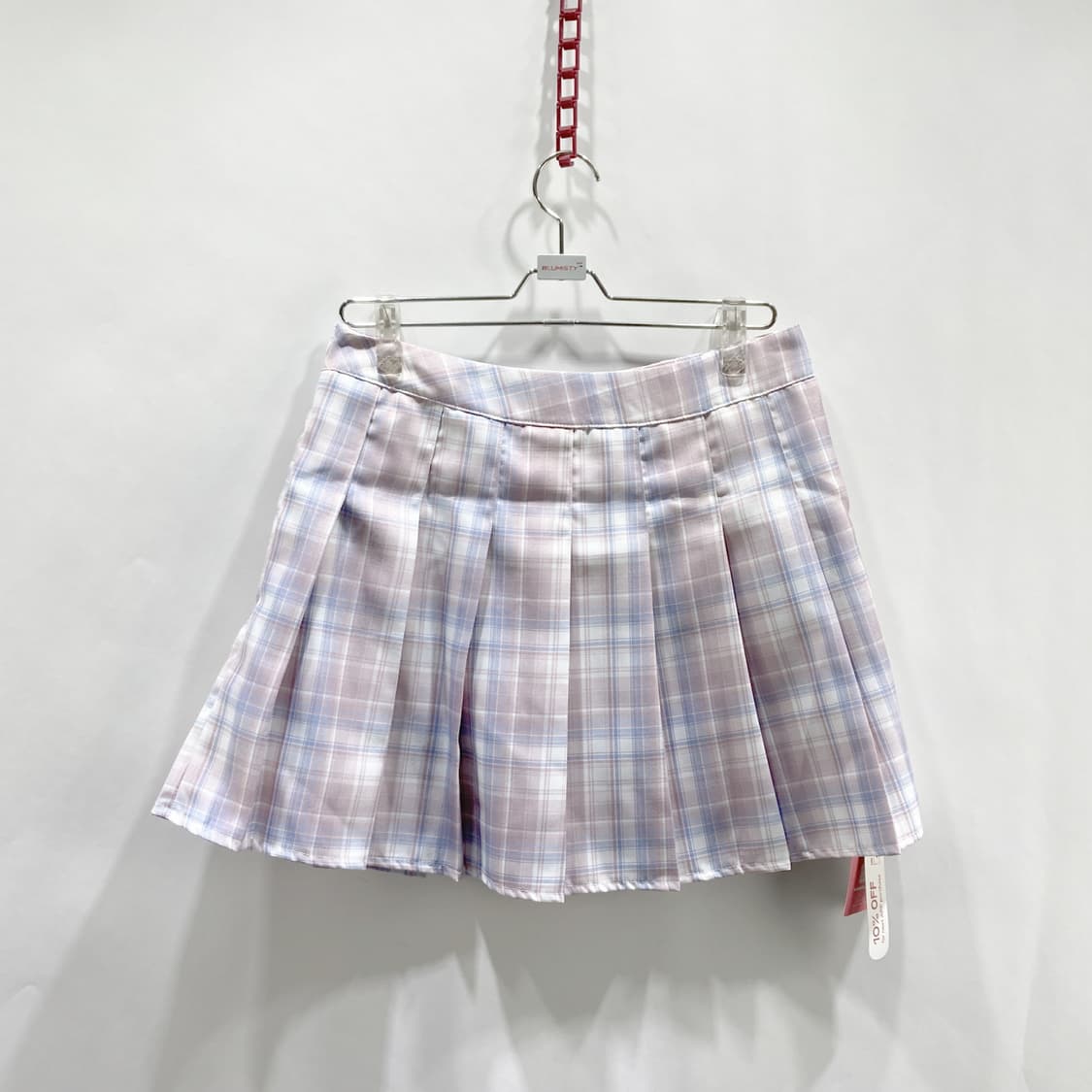 ROMWE 택새상품 플리츠스커트 체크 30  상품이미지2