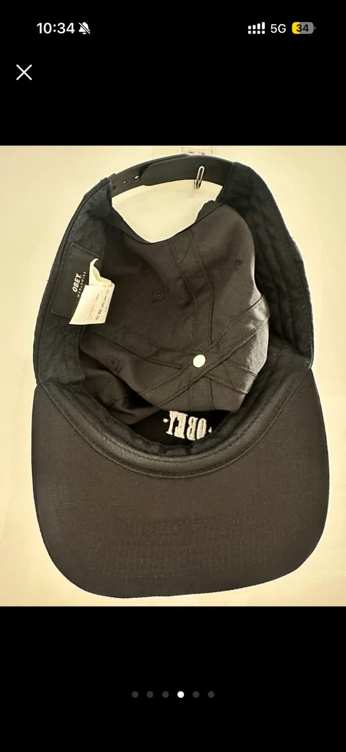 오베이 블랙 볼캡 상품이미지3