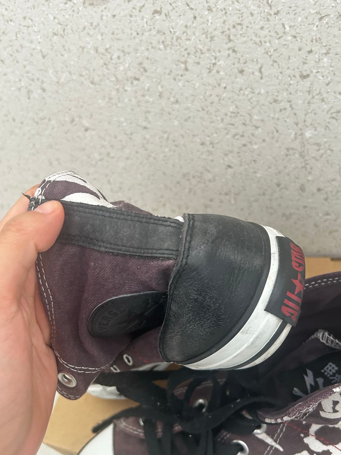 해골 빈티지 커스텀 컨버스 상품이미지6