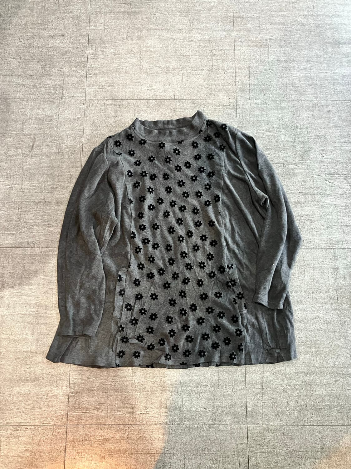 일본빈티지 Fitmemoi 하구미모리걸 아메카지할메카지 플라워 니트스웨터 상품이미지1