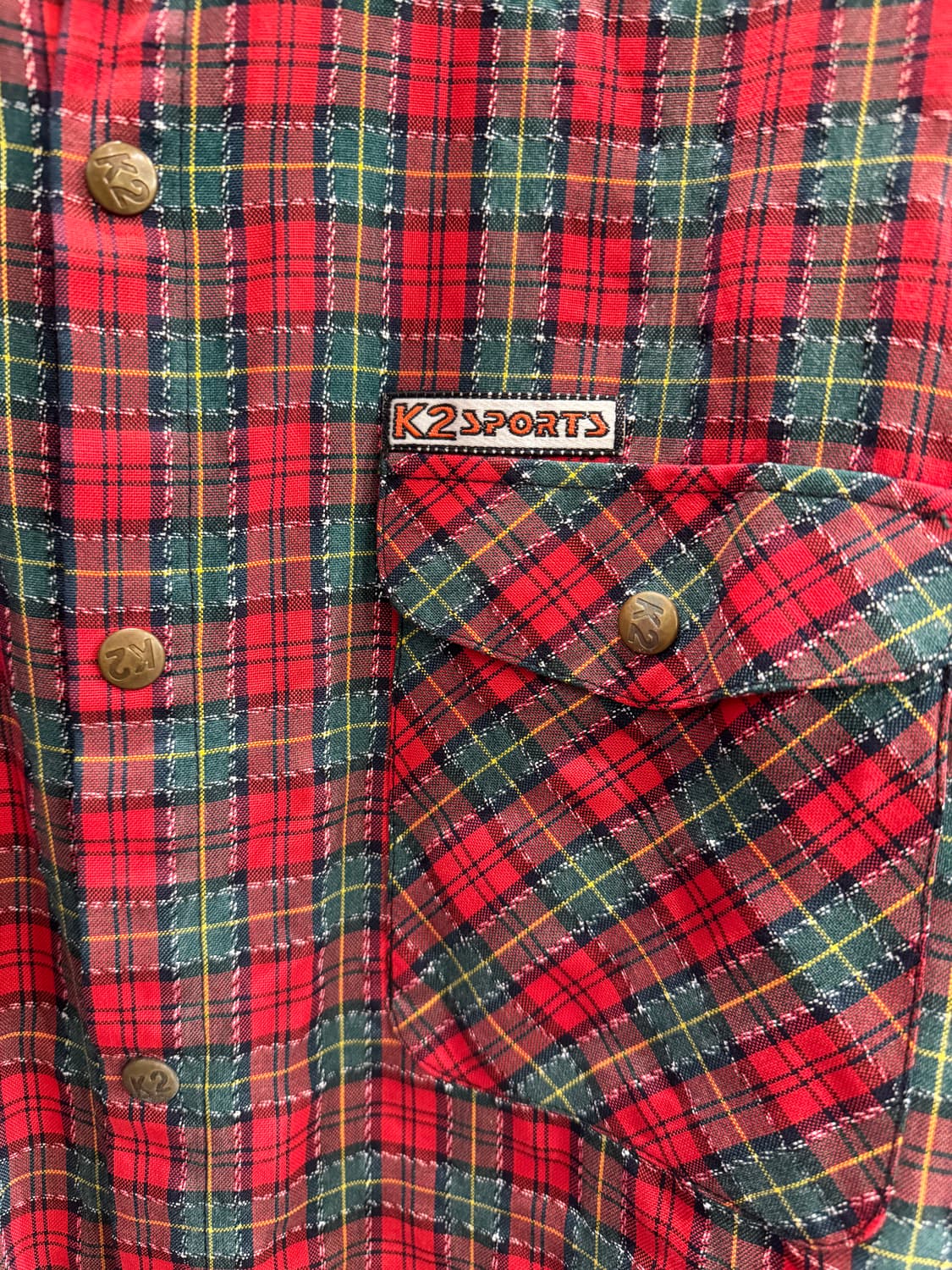 US vintage K2 sports 체크셔츠 상품이미지3