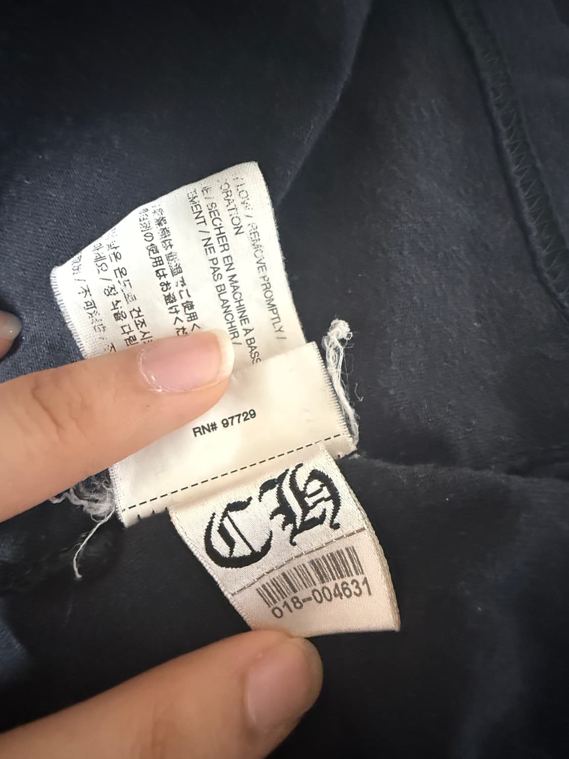 (L) 크롬하츠 홀스슈 티셔츠 홍콩  상품이미지5