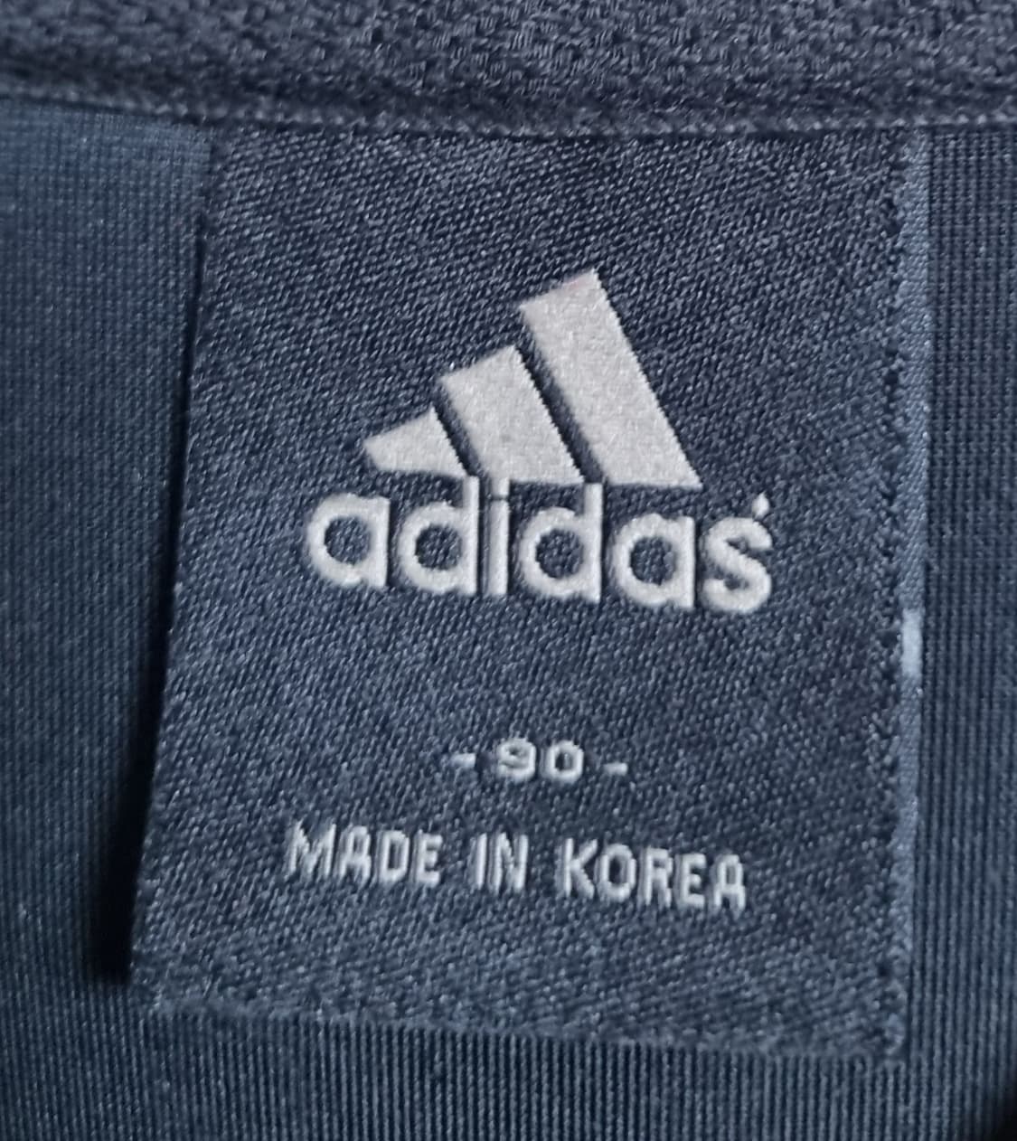 90 (S) 아디다스 빈티지 블랙 벨루아 후드집업 상품이미지4