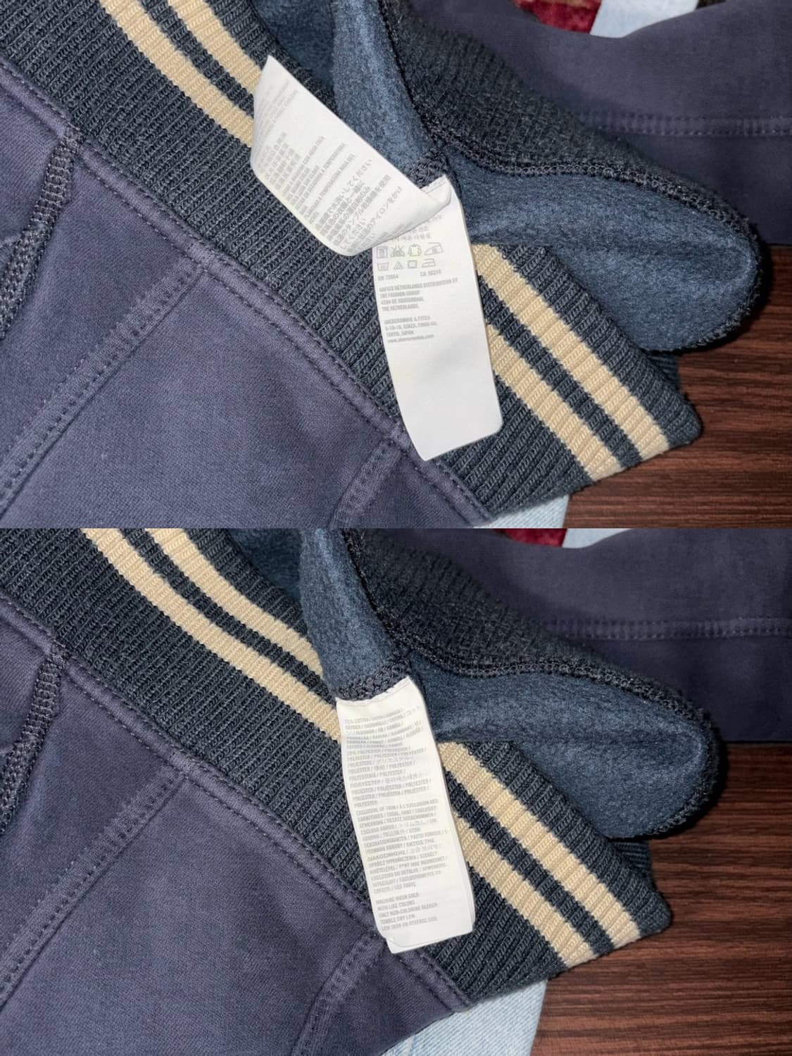 아베크롬비 배색 코튼 집업 상품이미지10