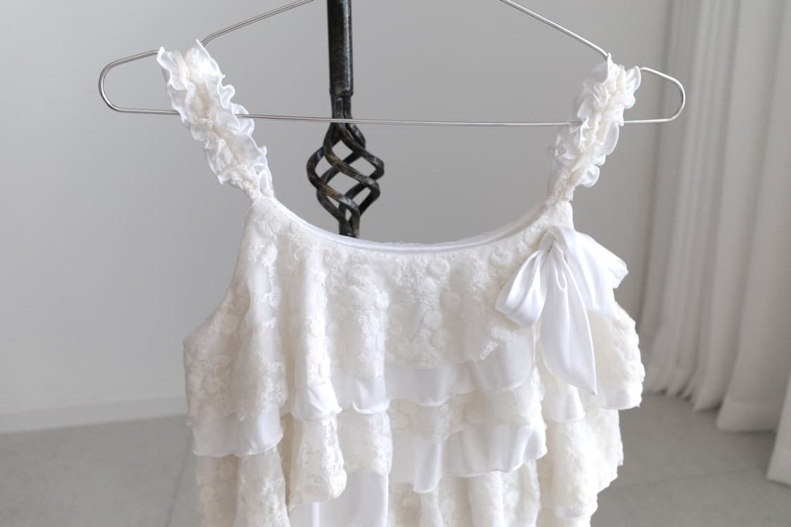 lace frill sleeveless 상품이미지3