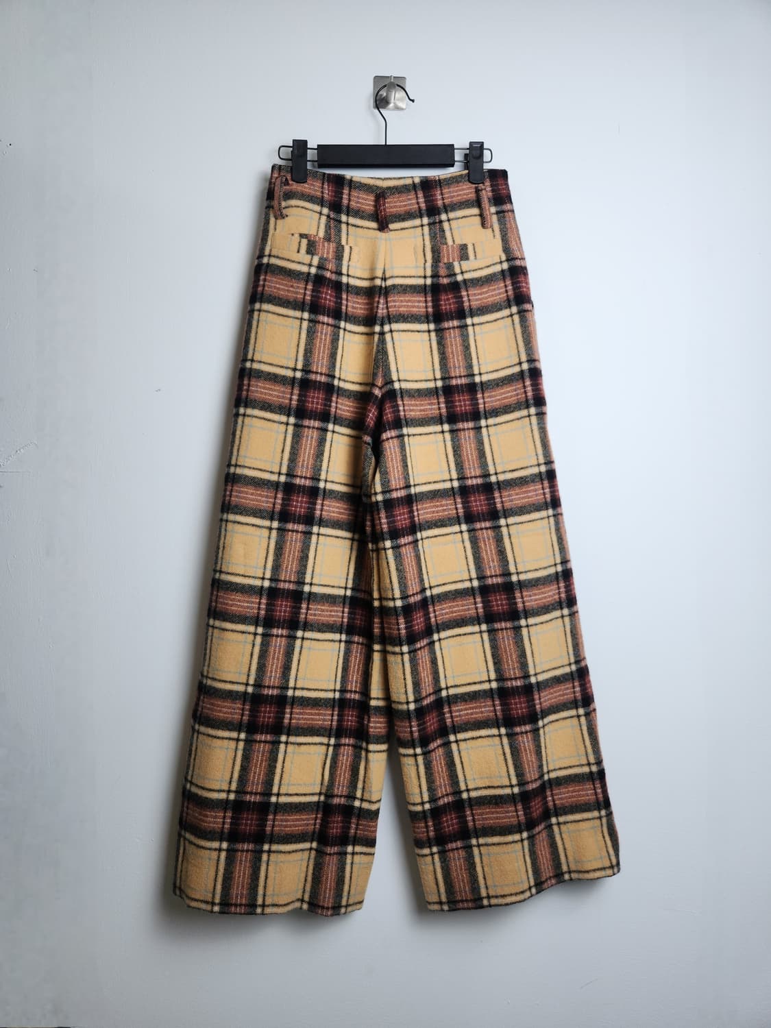 체크 울 와이드팬츠 상품이미지6