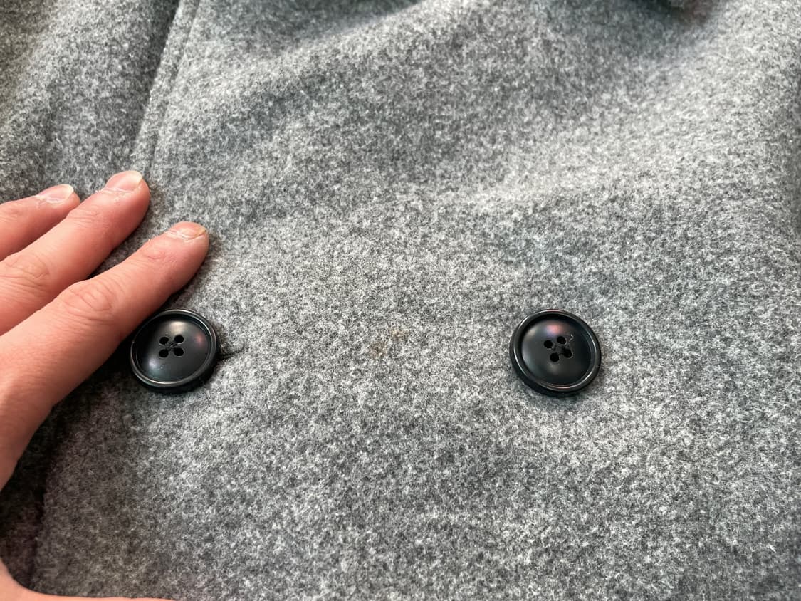 빈티지 더블 브레스티드 그레이 피코트  J03686 상품이미지4