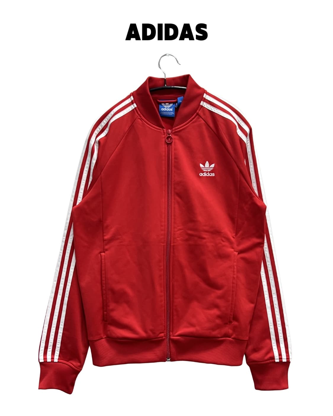 아디다스 슈퍼스타 트랙탑 져지  레드 상품이미지1