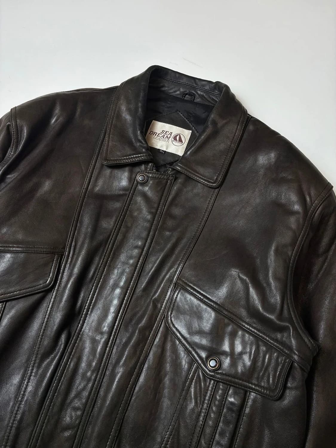 SEA DREAM 00's 양가죽 봄버 항공 자켓 PN8173 상품이미지2
