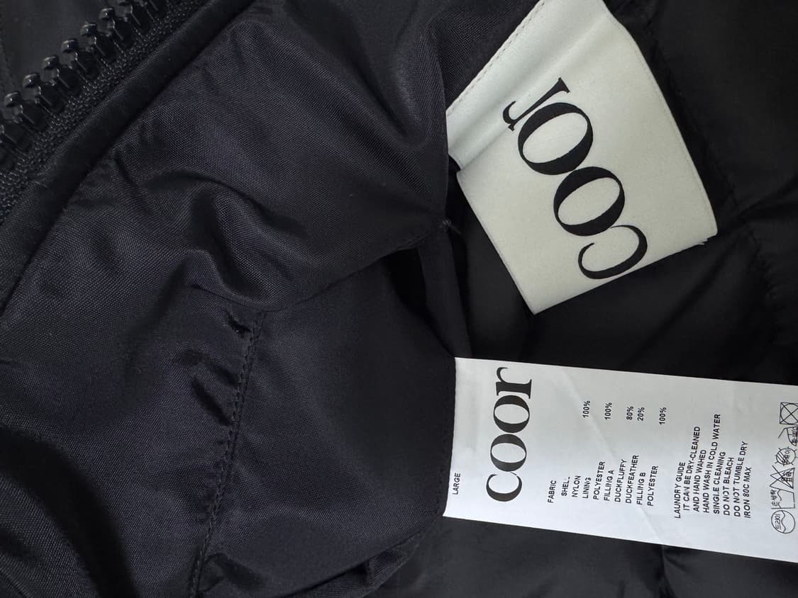 쿠어 스탠드 칼라 넥다운 푸퍼 L 상품이미지3