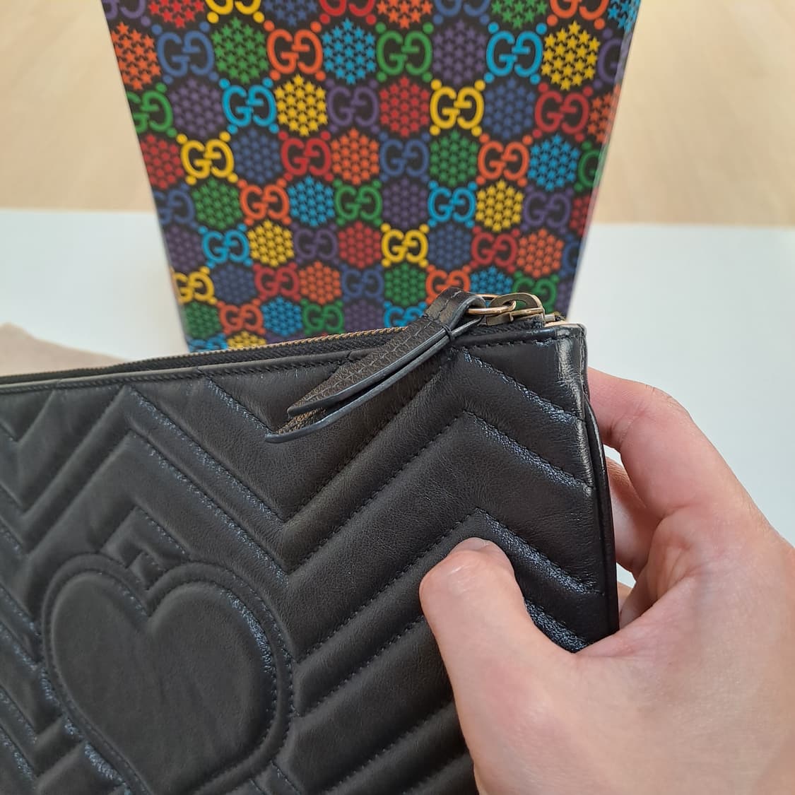 [100%/정품] 구찌 마몽 마틀라쎄 클러치, 구찌클러치,구찌파우치 상품이미지8