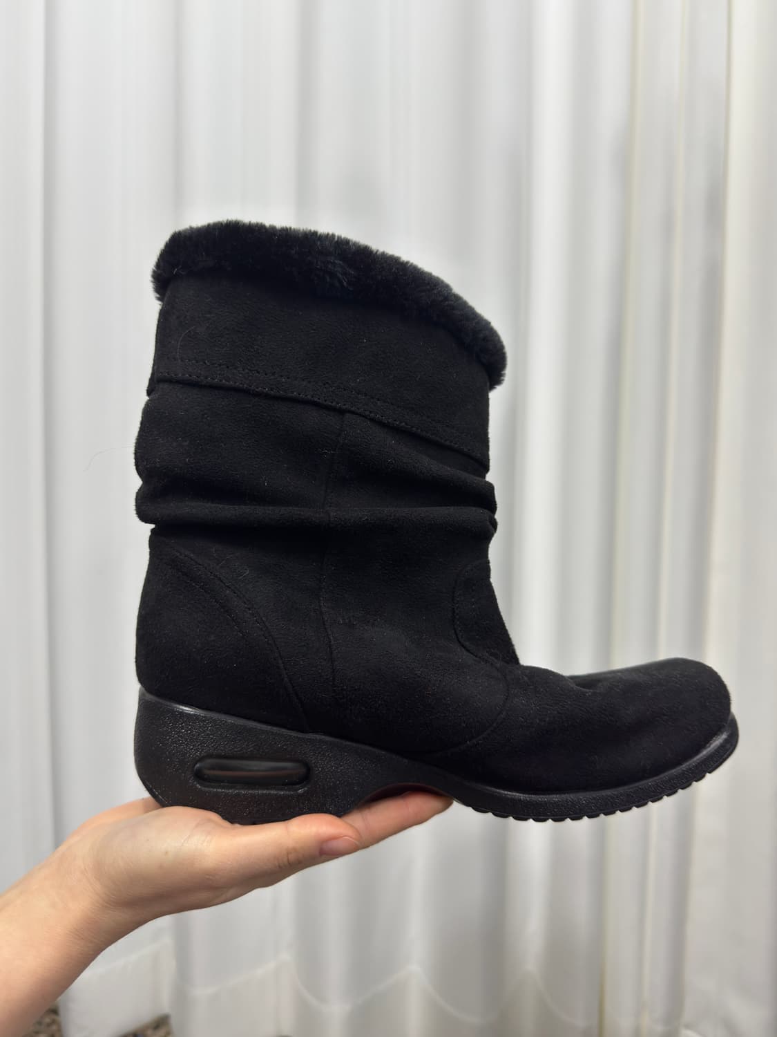 glitter star wrinkle fur boots 상품이미지7